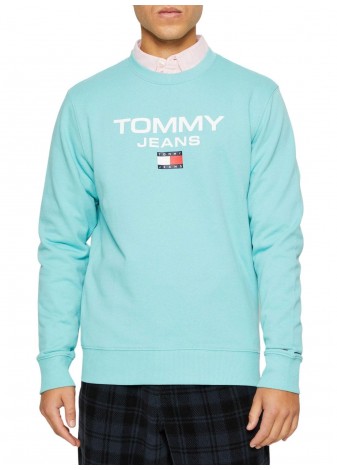 Sudadera Tommy Jeans Reg Entry verde agua