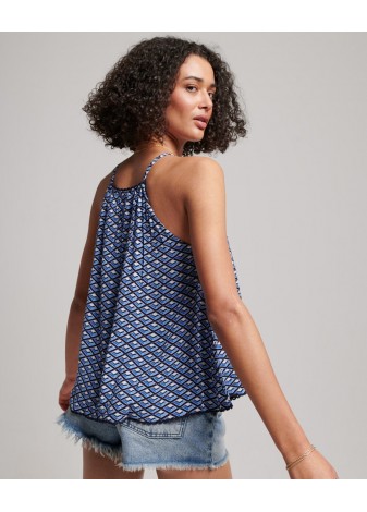 Top Superdry Geométricos Azul