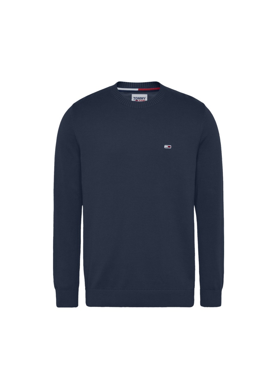 Jersey Tommy Jeans Algodón Cuello Redondo azul marino