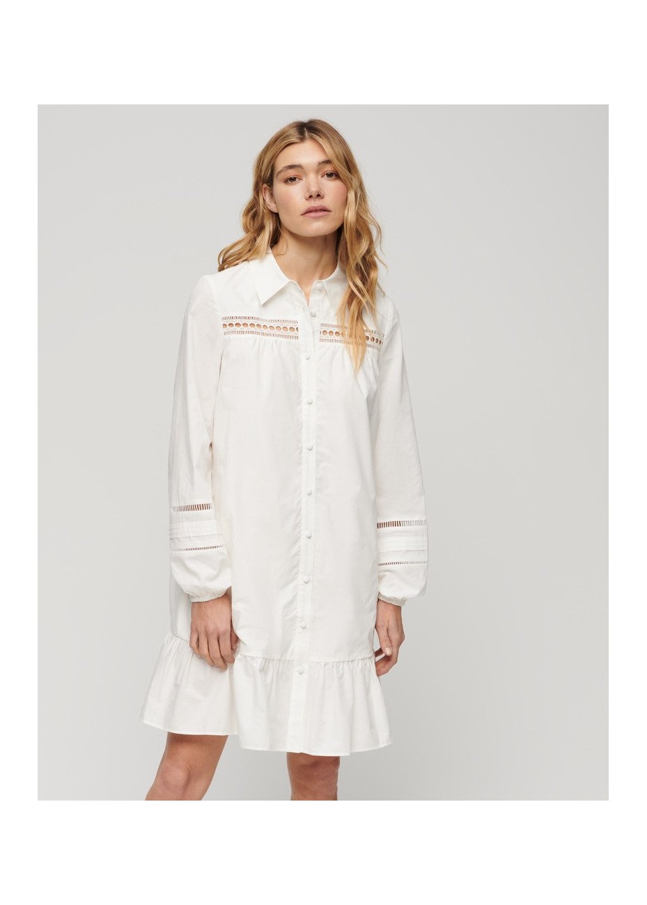 Vestido Superdry Camisero Blanco