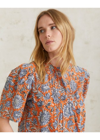 Camisa Yerse Estampado Naranja