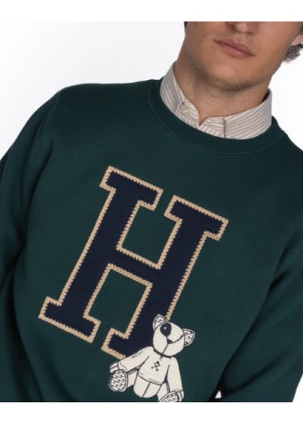 Sudadera Harper & Neyer  Harvard Verde Botella