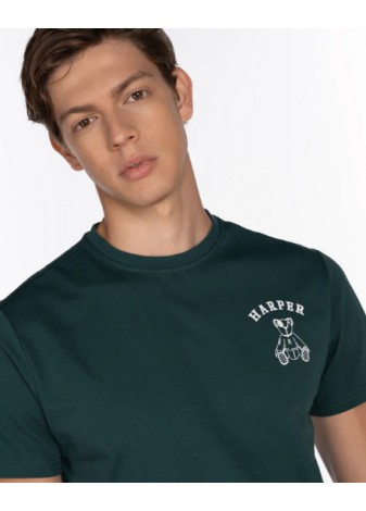 Camiseta Harper & Neyer Arthur Oso Verde Botella