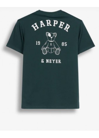 Camiseta Harper & Neyer Arthur Oso Verde Botella