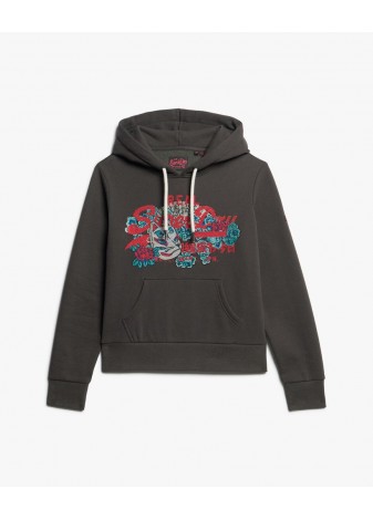 Sudadera Superdry Tokyo Con Capucha Negro