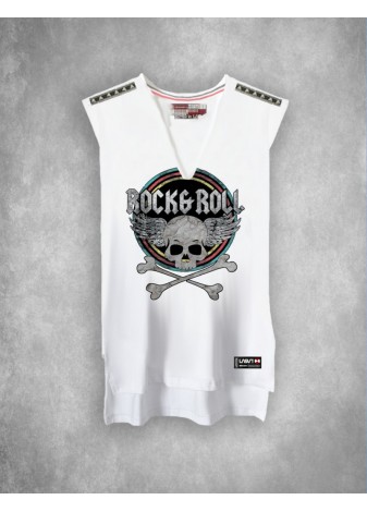 Camiseta LASAL Rock Blanco