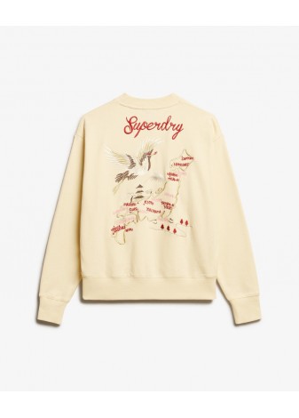 Sudadera Superdry Suika Blanco Arroz