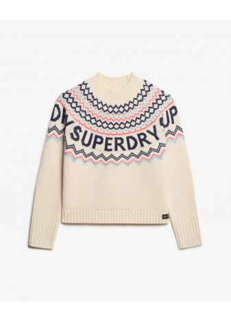 Jersey Superdry  Fairisle Grecas Crudo