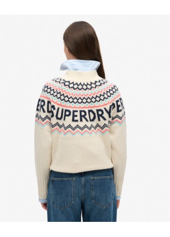 Jersey Superdry  Fairisle Grecas Crudo