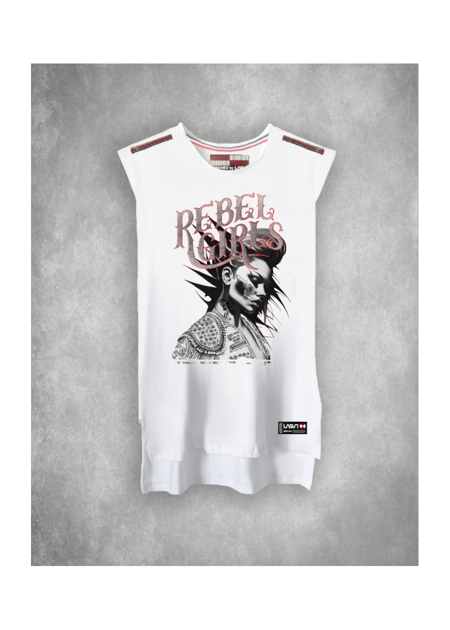 Camiseta La Sal Rebel Girl Blanco