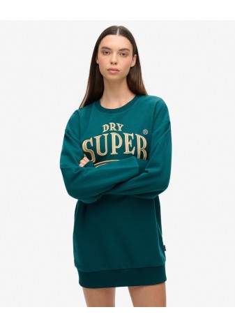 Vestido Superdry Verde Logo...