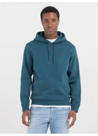 Sudadera Replay Con Capucha Verde