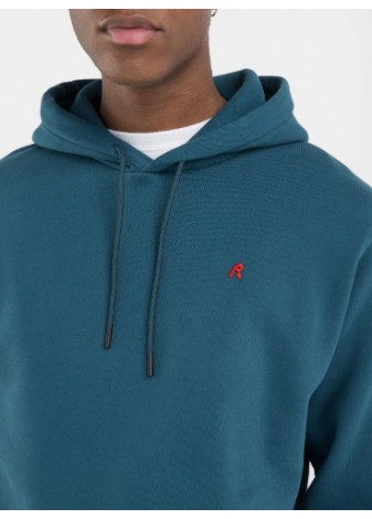 Sudadera Replay Con Capucha Verde