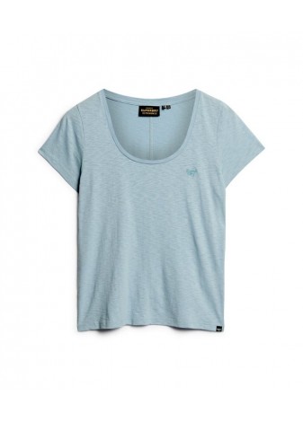 Camiseta SPD Cuello Redondo Azul Cielo