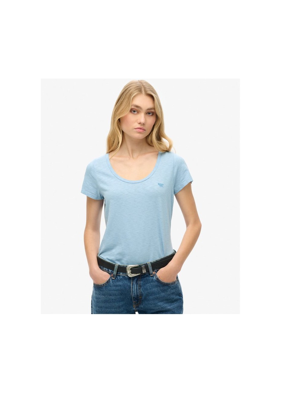 Camiseta SPD Cuello Redondo Azul Cielo