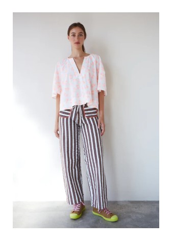 Pantalón Dr. Bloom Lazo Rayas Marrón