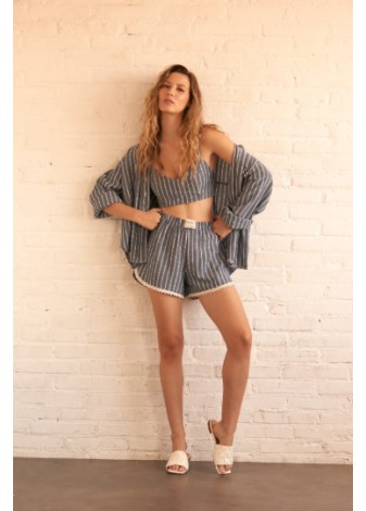 Camisa Maggie Sweet Bonie Rayas Azul