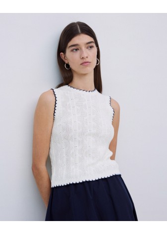 Top Yerse Crochet Crudo