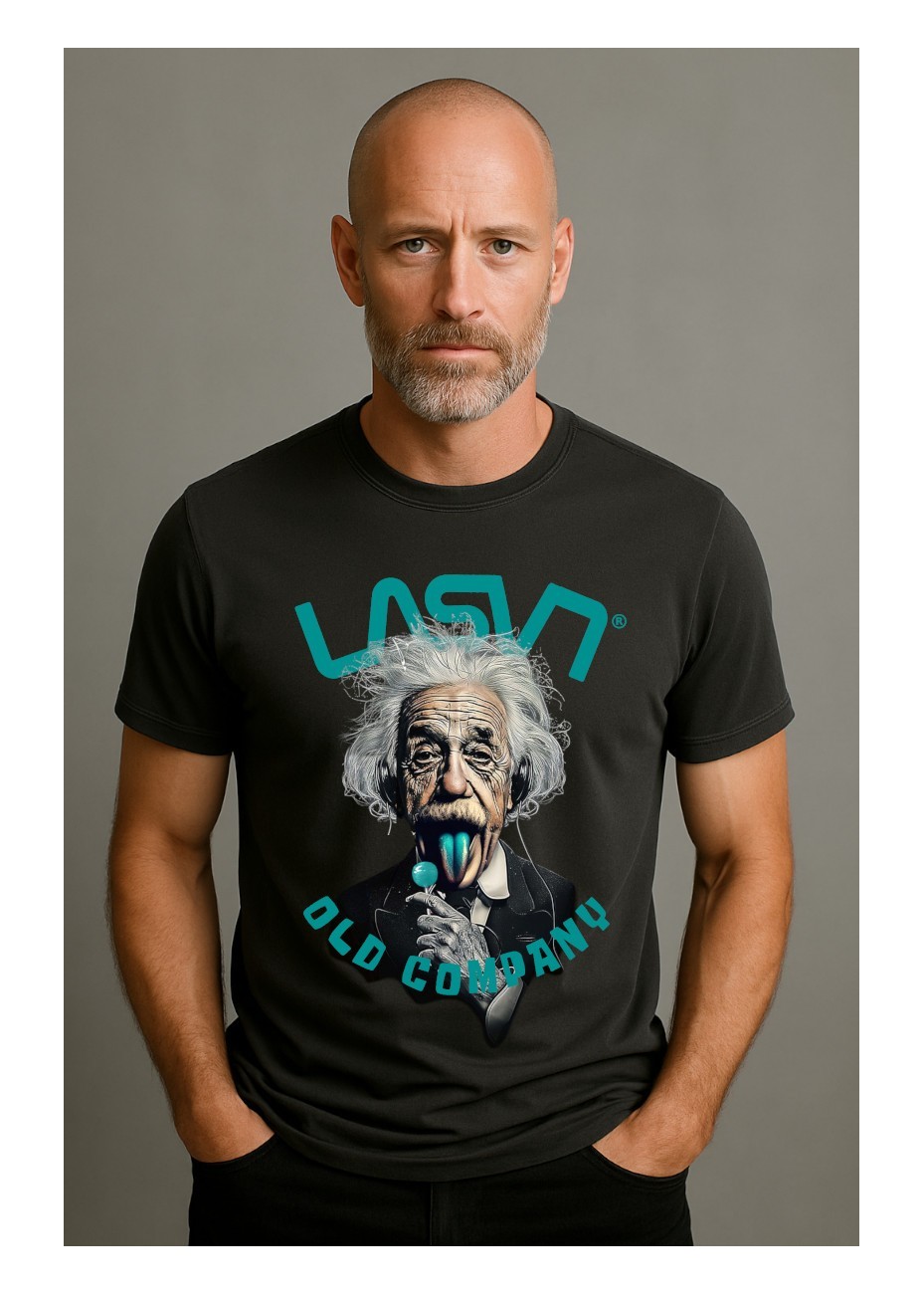 Camiseta La Sal Old Eins Negro Desgastado