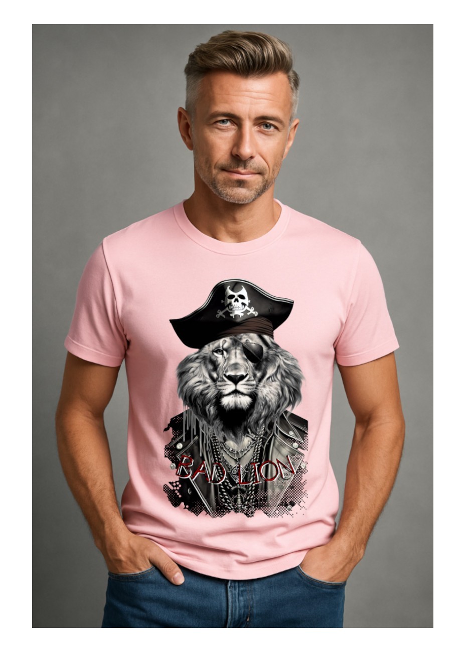 Camiseta La Sal Lion Pirate Rosa