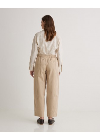 Pantalón Yerse Anchos Balloon Fit Camel