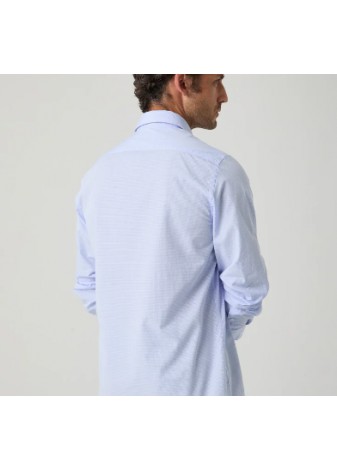 Camisa Scotta 1985 Cuadro Vichy Celeste