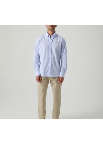 Camisa Scotta 1985 Cuadro Vichy Celeste