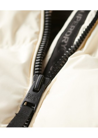 Chaqueta  Superdry Acolchada Con Capucha Blanco
