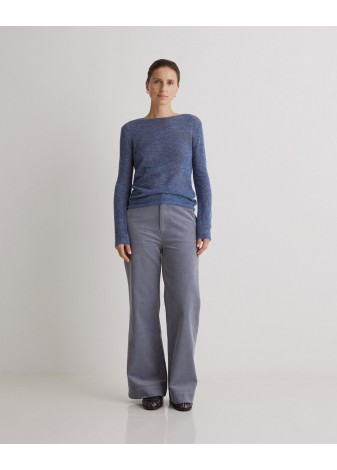 Jersey Yerse Fino Mezcla Alpaca y Lana Merino Azul