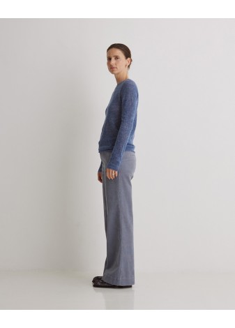 Jersey Yerse Fino Mezcla Alpaca y Lana Merino Azul
