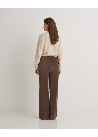 Pantalón Yerse Ancho Pana Marrón