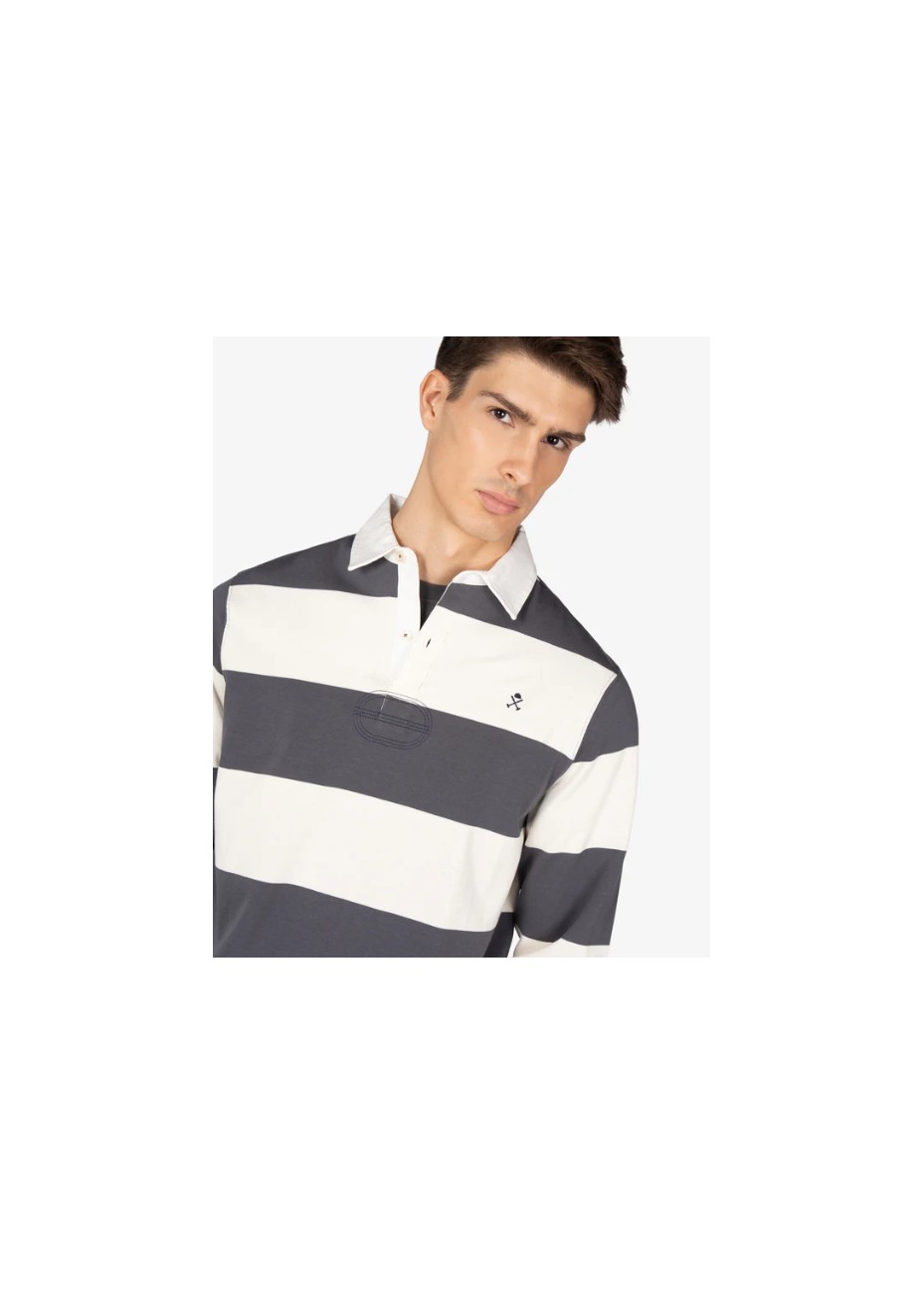 Polo Harper & Neyer Rugby Rayas Anthracite