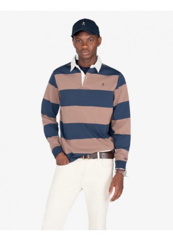 Polo Harper & Neyer Rugby Rayas Navy Blue