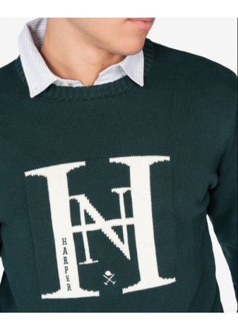 Jersey Harper & Neyer Harvard Verde Botella