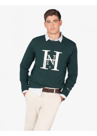Jersey Harper & Neyer Harvard Verde Botella
