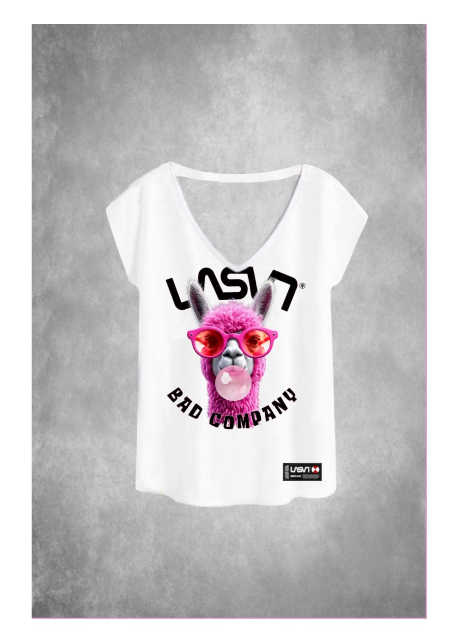 Camiseta La Sal Llama Blanco