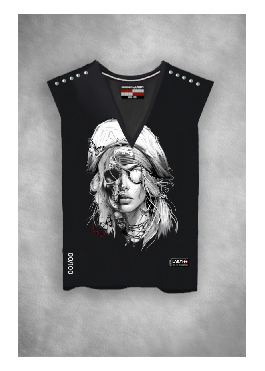 Camiseta LASAL Pirata Negro