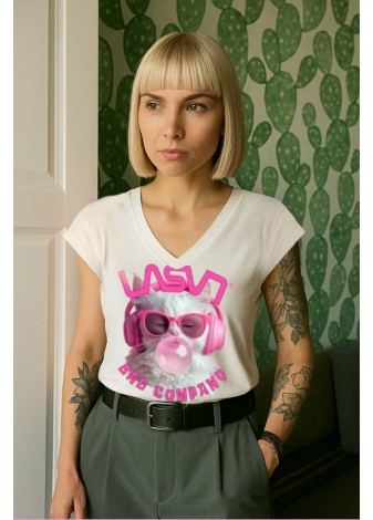 Camiseta La Sal Cat Blanco