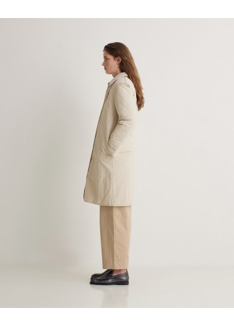 Gabardina Yerse Acolchada Water Repellent Crudo