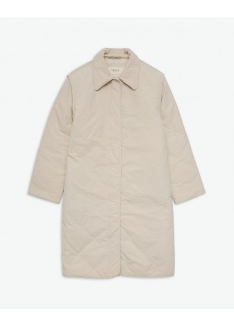 Gabardina Yerse Acolchada Water Repellent Crudo