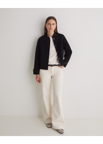 Jeans Yerse Wide Leg Algodón Orgánico Crudo