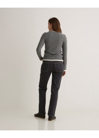 Jeans Yerse Rectos Algodón Orgánico Gris