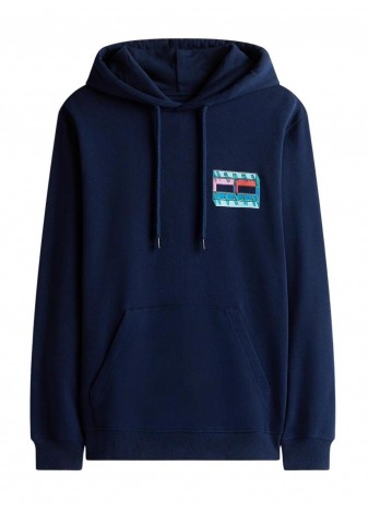 Sudadera Tommy Jeans Reg DNA Flag Play Gris