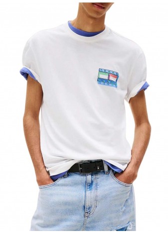 Camiseta Tommy Jeans DNA Flag Blanco