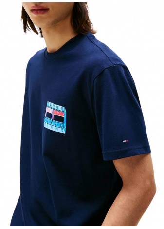 Camiseta Tommy Jeans DNA Flag Azul
