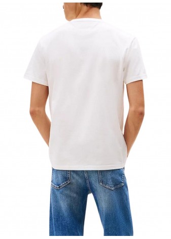 Camiseta Tommy Jeans Linear Logo Blanco