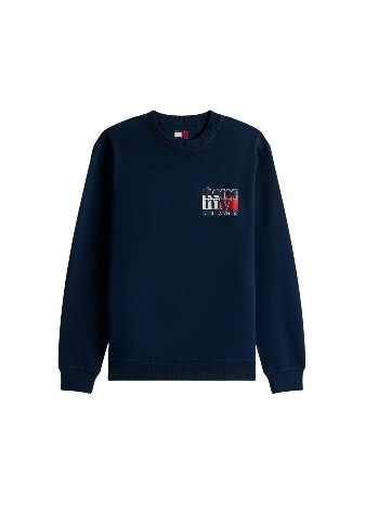 Sudadera Tommy Jeans Reg Flag Azul Marino