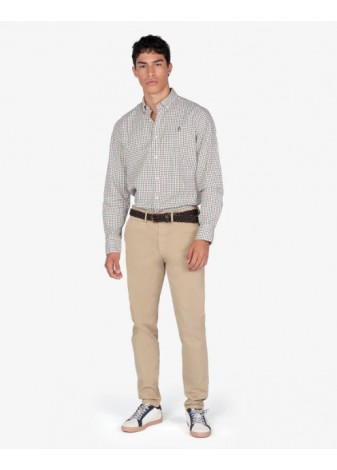 Camisa Harper & Neyer Dauphin Cuadro Ventana Crudo