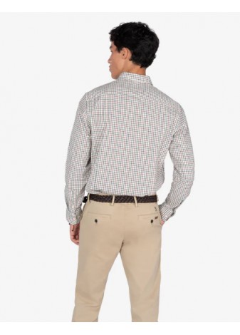 Camisa Harper & Neyer Dauphin Cuadro Ventana Crudo