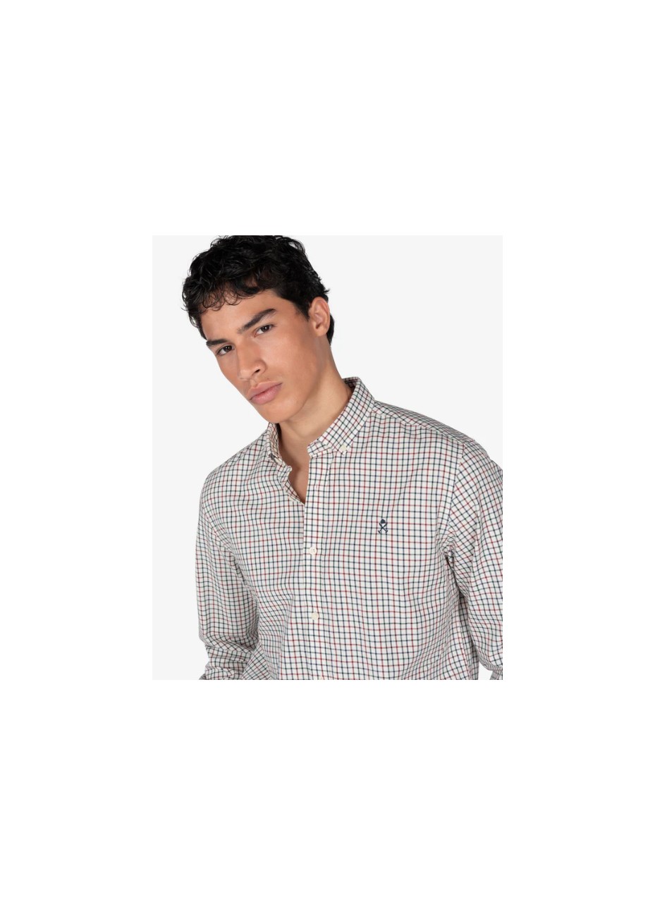 Camisa Harper & Neyer Dauphin Cuadro Ventana Crudo